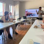 Alumnado de la Fundación de Trabajadores de la Siderurgia Integral durante la visita a 3DLAN