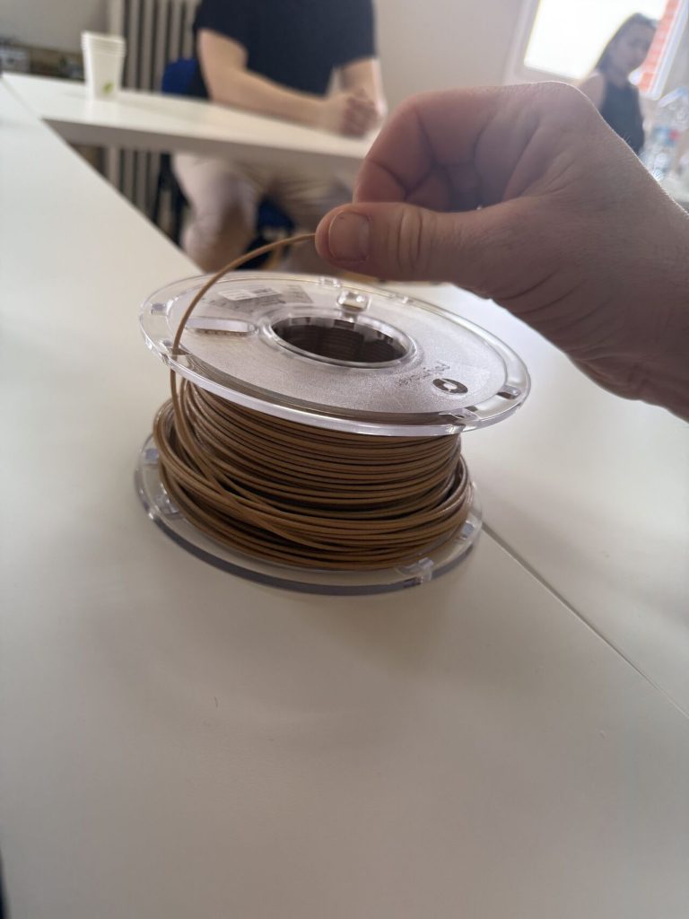 filamento con madera para impresión 3d