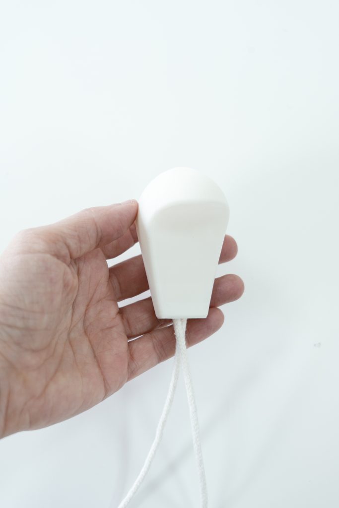 Tirador de cremallera impreso en 3D con forma de pera