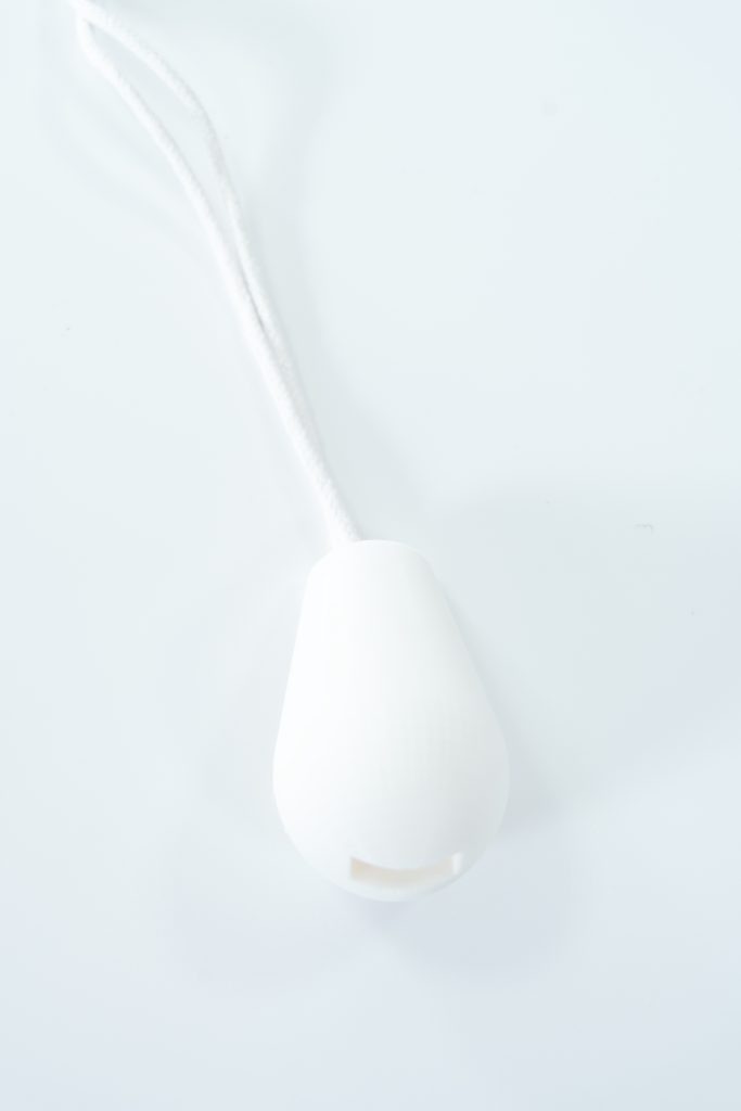 Tirador de cremallera impreso en 3D con forma de pera