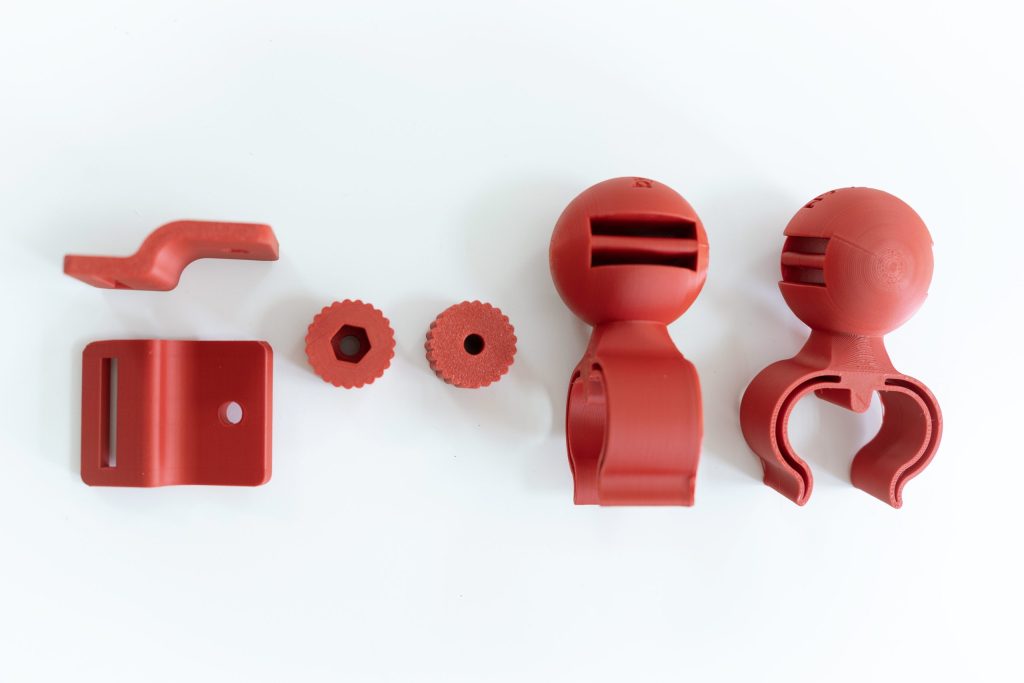 piezas para anclaje a silla de ruedas impresas en 3d