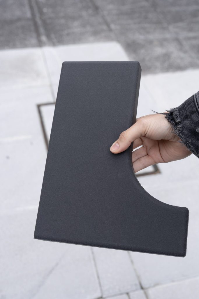 Reposabrazos impreso en foam