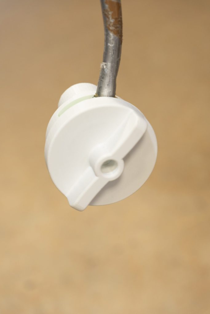 Detalle de anclaje a silla impreso en 3D