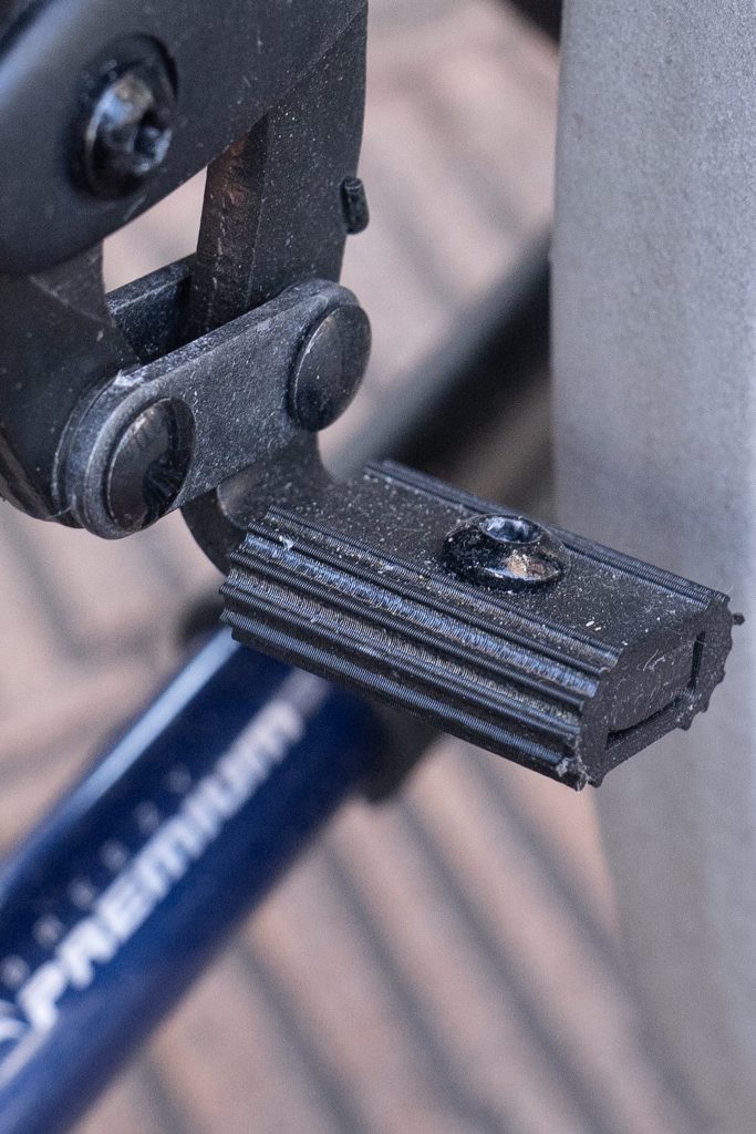 Detalle de freno impreso en 3D